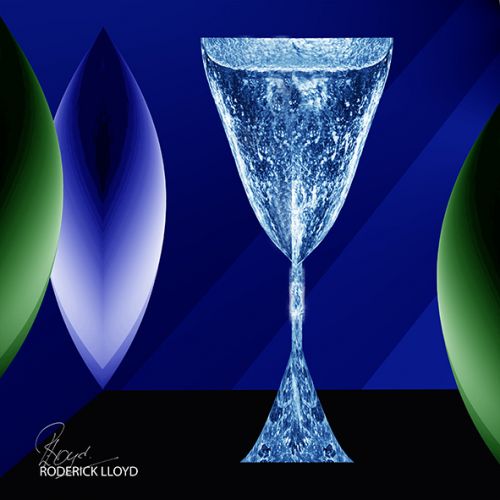Image dit waterglas = van water gemaakt