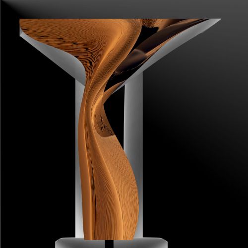 Image het verlichte Indiase woestijn KUNST glas