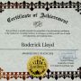 Certificate of Achievement in USA