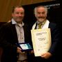 Receiving an award in The Eiffel Towers